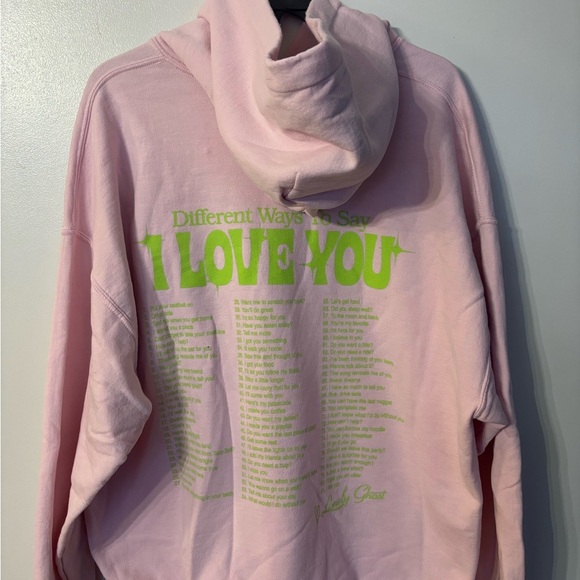 Lonely Ghost Hey, Drive Safe Pink And Green Hoodie - Picture 4 of 7